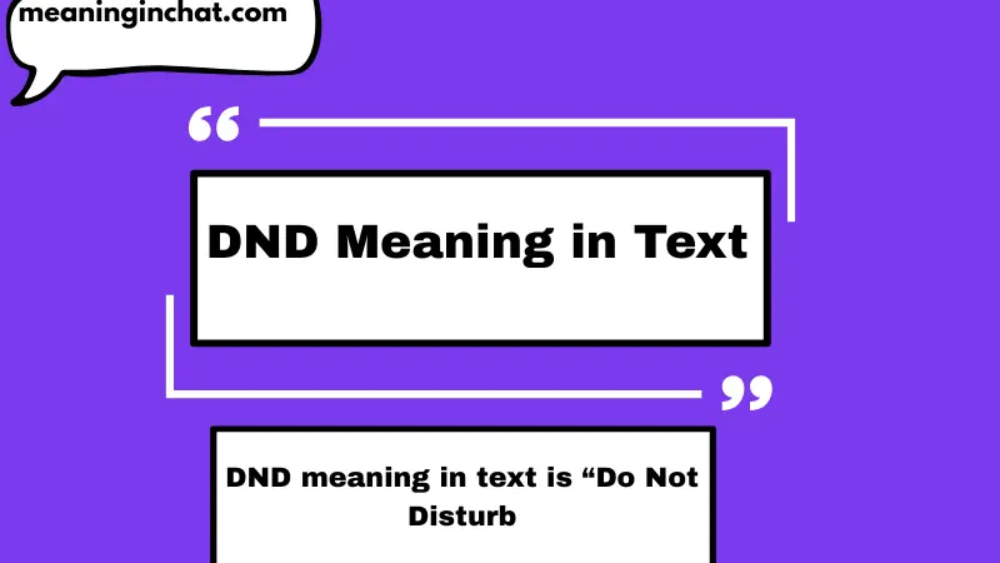 DND Meaning in Text