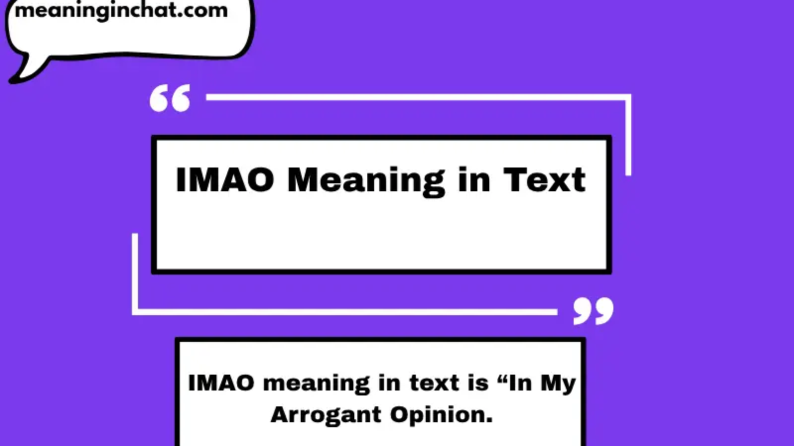 IMAO Meaning in Text