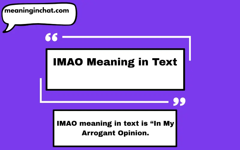 IMAO Meaning in Text