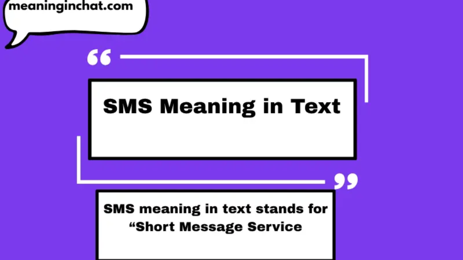 SMS Meaning in Text