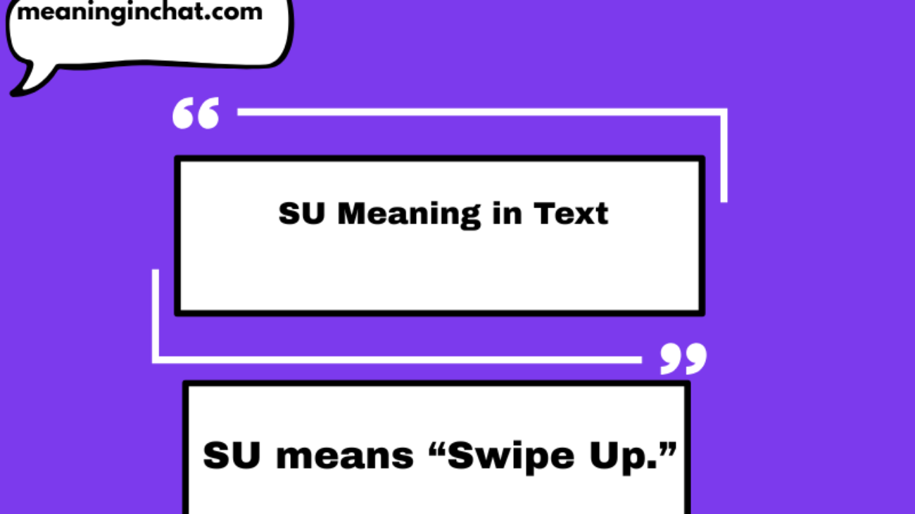 SU Meaning in Text