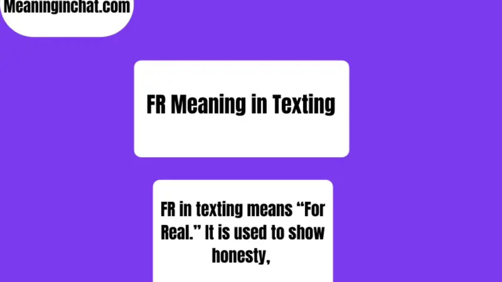 FR Meaning in Texting