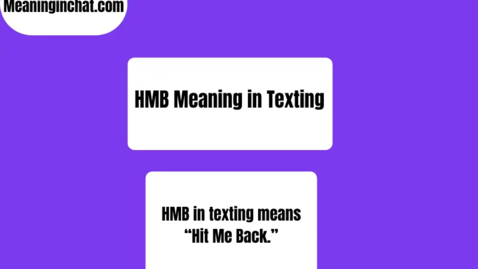 HMB Meaning in Texting