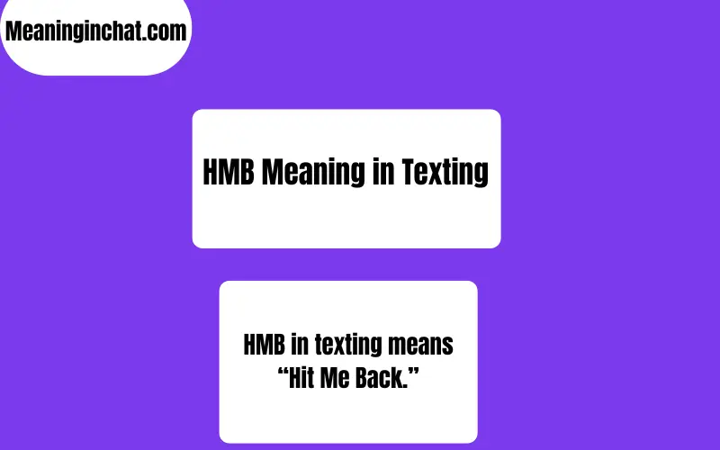 HMB Meaning in Texting