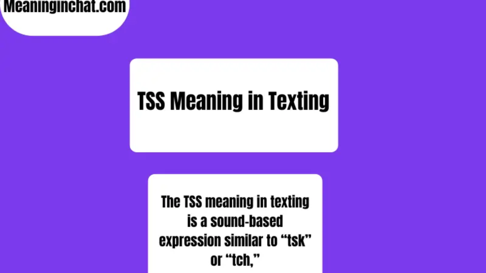 TSS Meaning in Texting