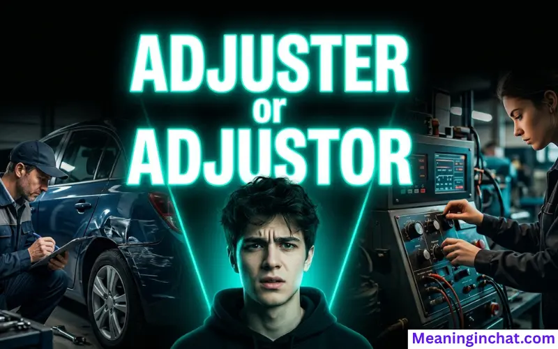 Adjuster or Adjustor