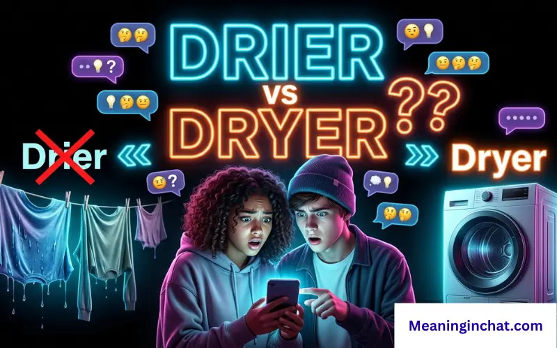 Drier vs Dryer