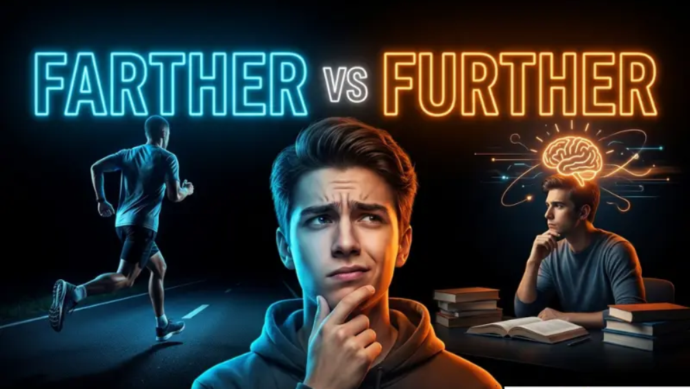 Farther vs Further