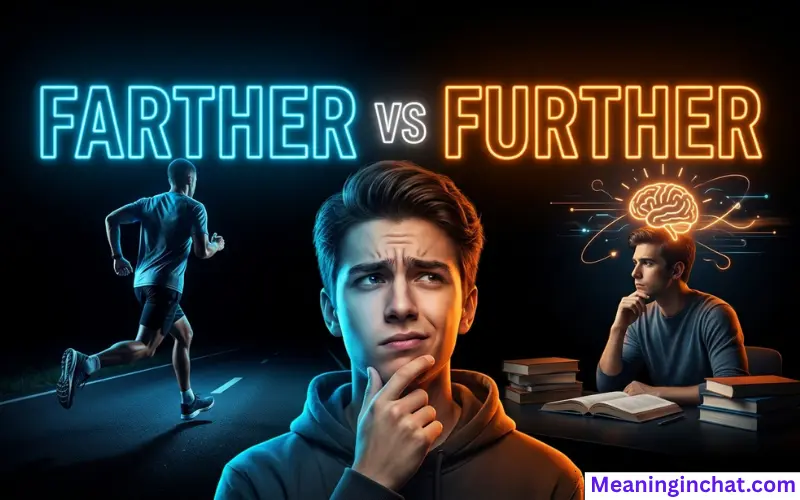Farther vs Further