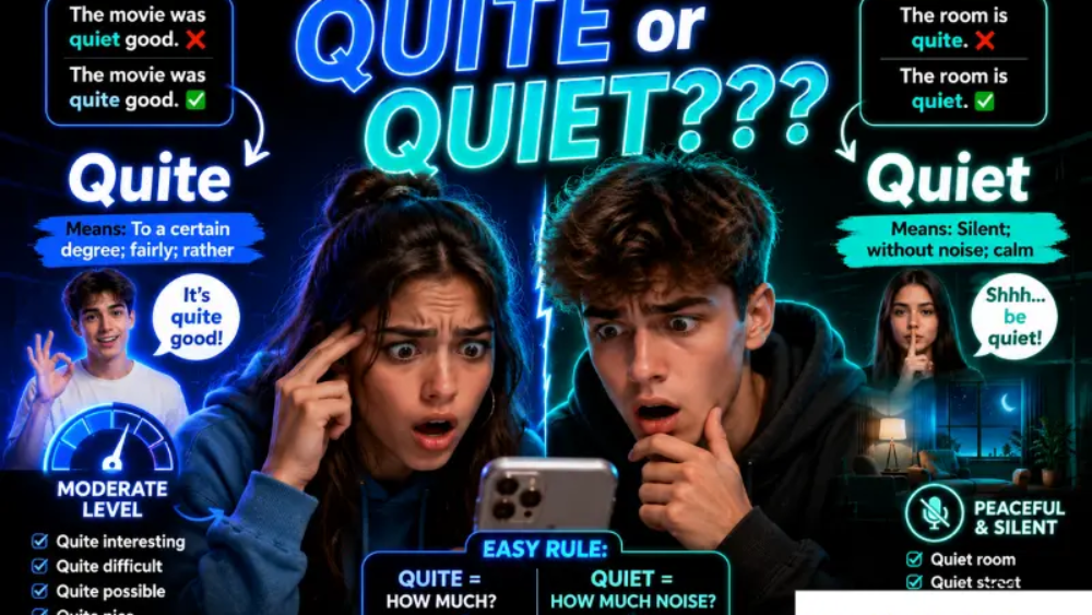 Quite or Quiet