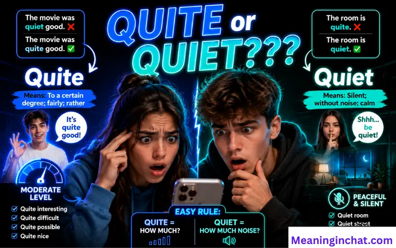 Quite or Quiet
