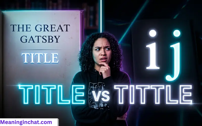 Title vs Tittle