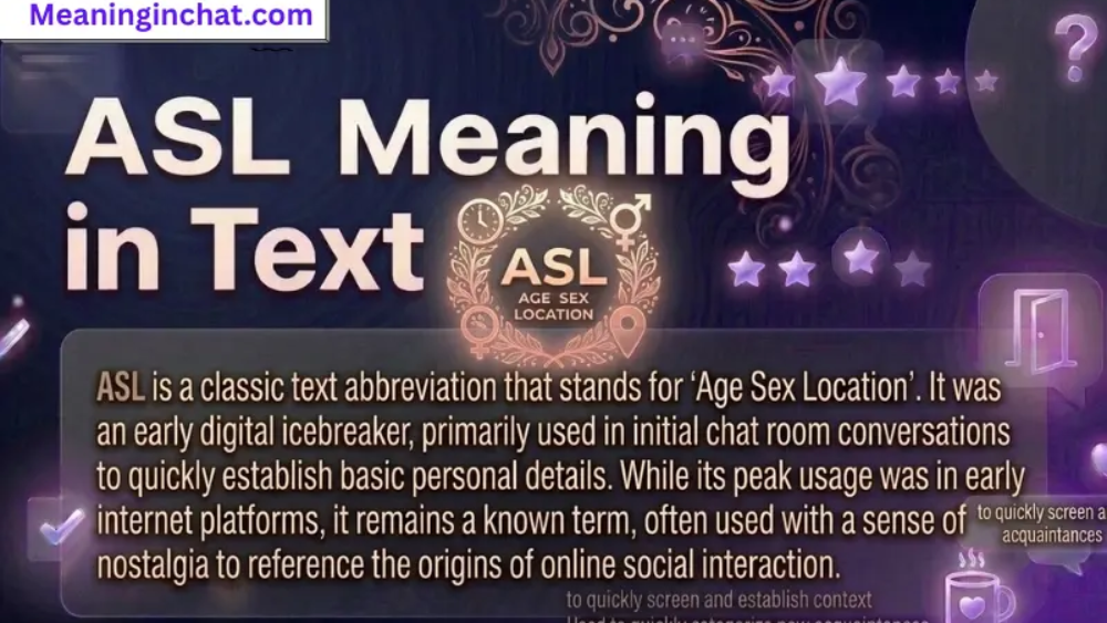 ASL Meaning in Text
