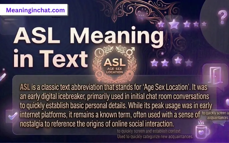 ASL Meaning in Text