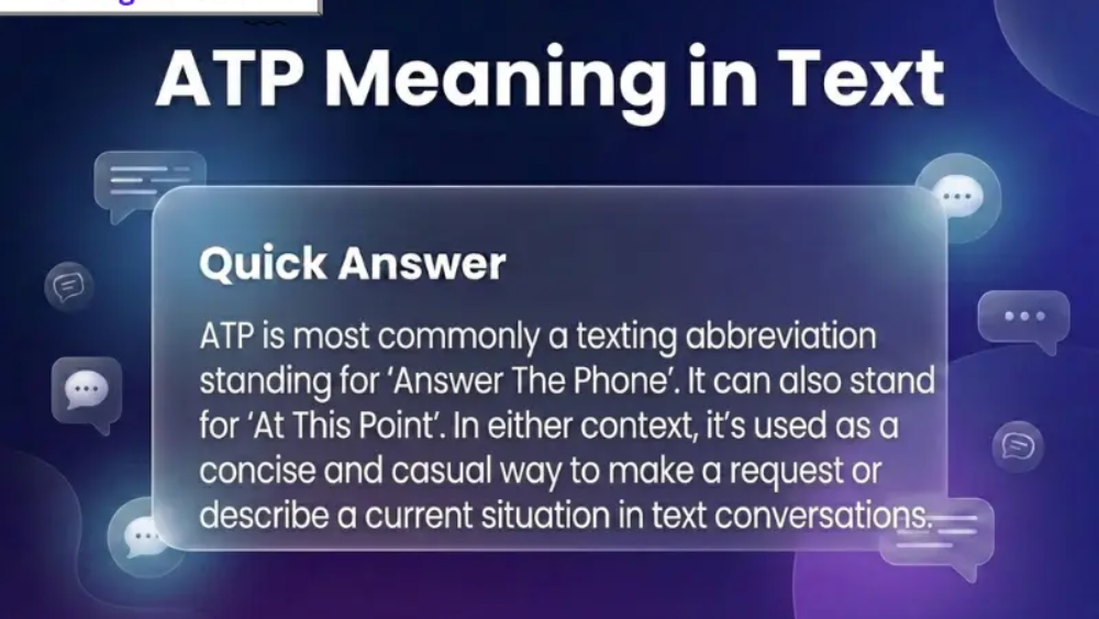 ATP Meaning in Text