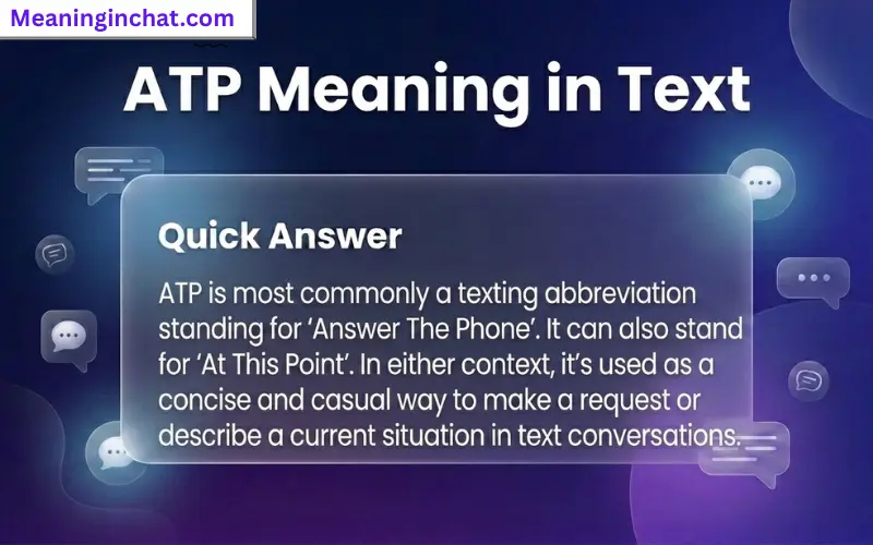 ATP Meaning in Text