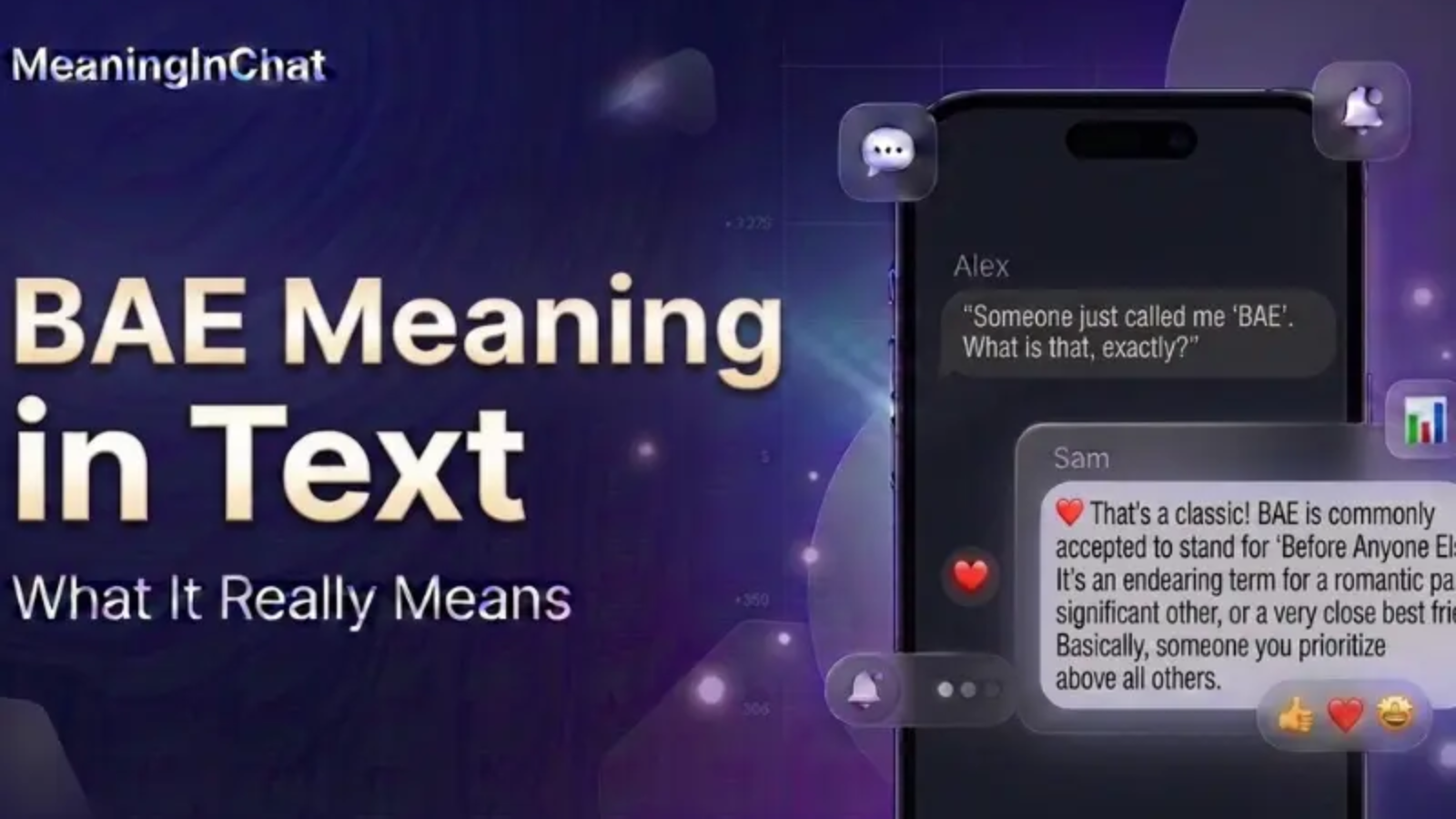 BAE Meaning in Text