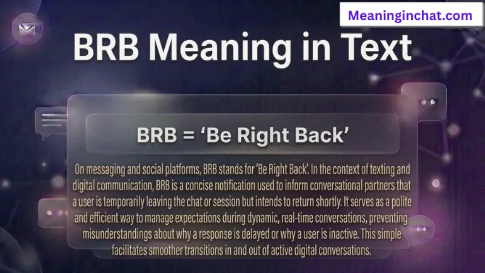 BRB Meaning in Text