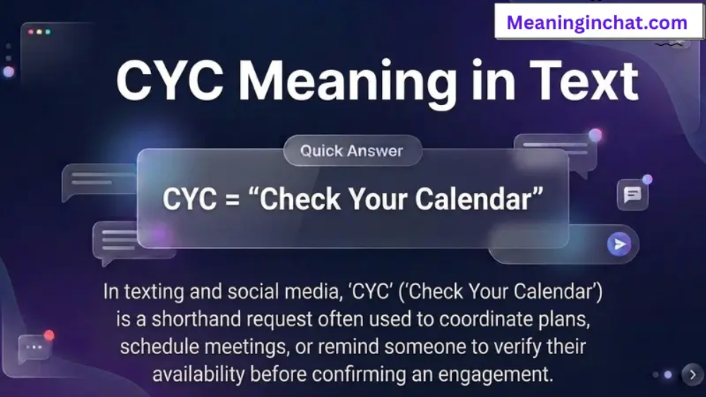 CYC Meaning in Text