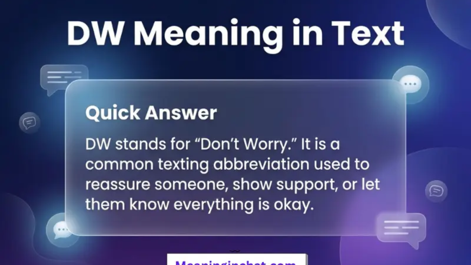 DW Meaning in Text