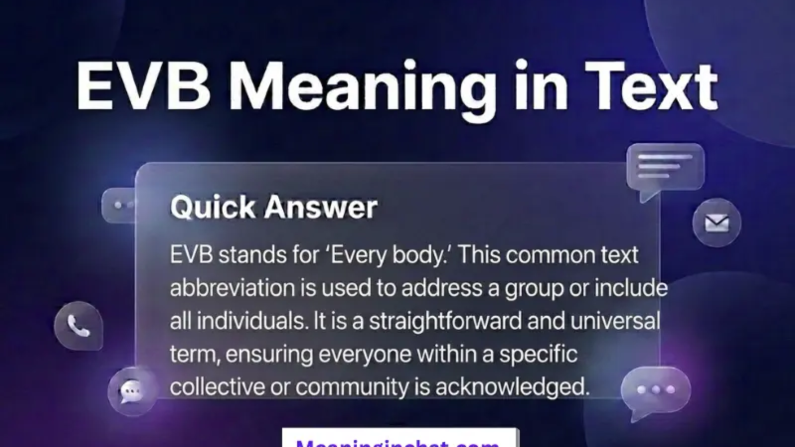EVB Meaning in Text