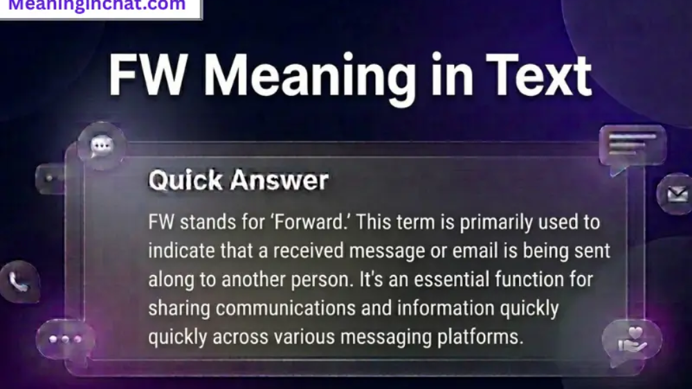 FW Meaning in Text
