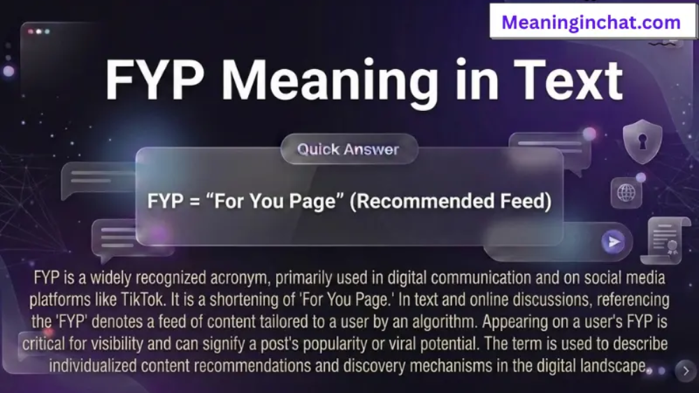 FYP Meaning in Text