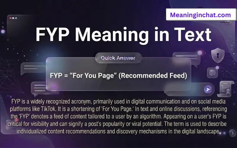 FYP Meaning in Text