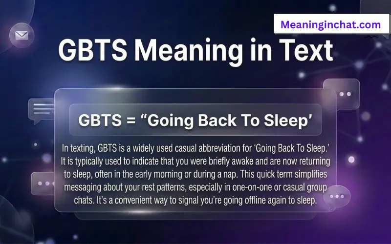 GBTS Meaning in Text
