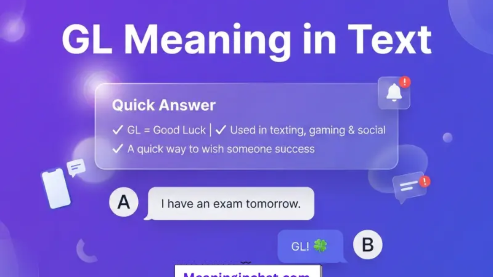 GL Meaning in Text