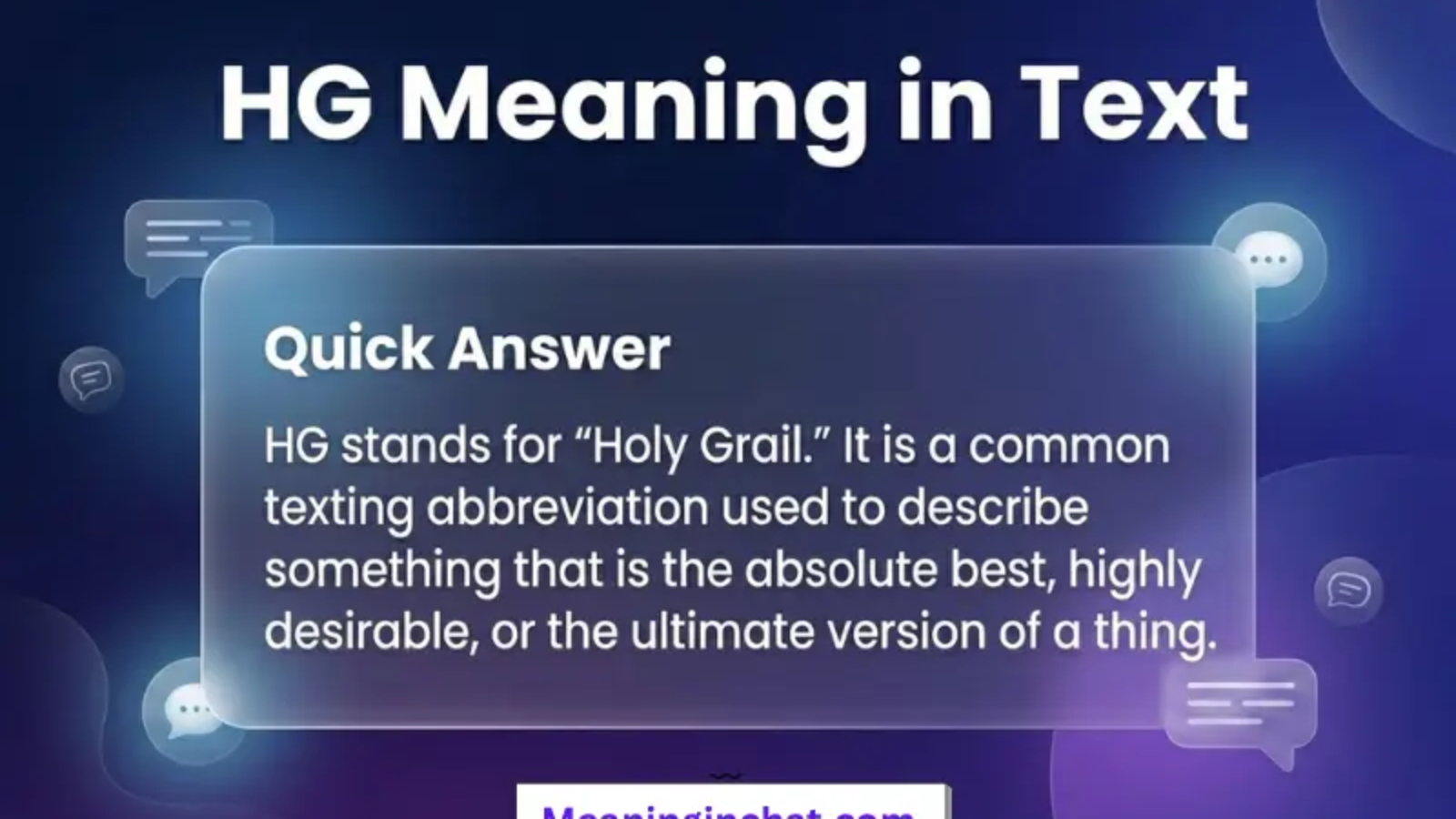 HG Meaning in Text