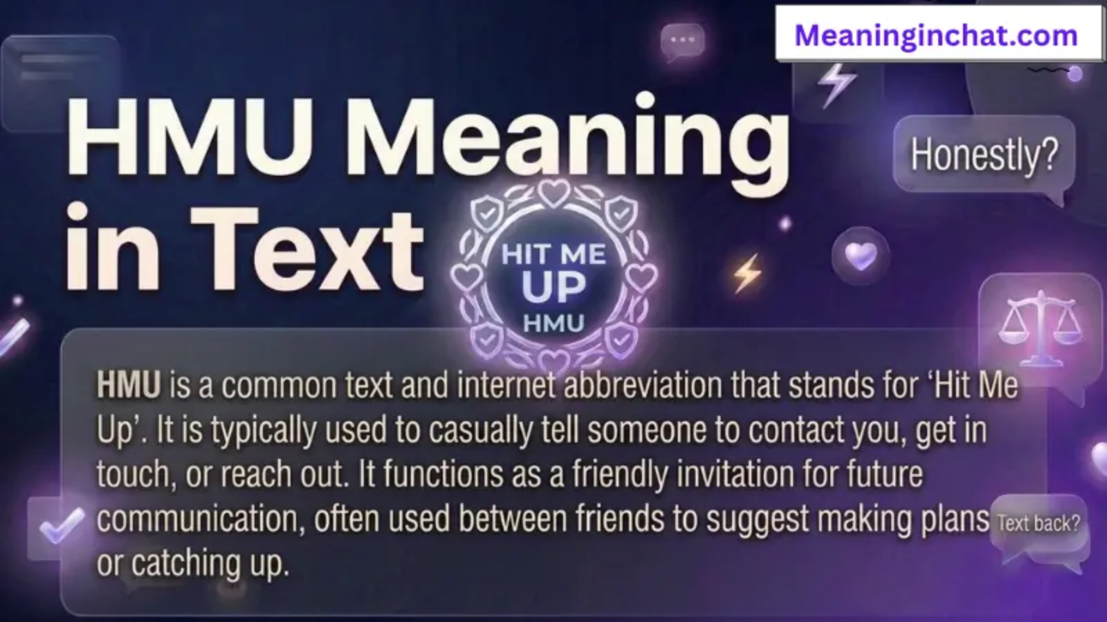 HMU Meaning in Text