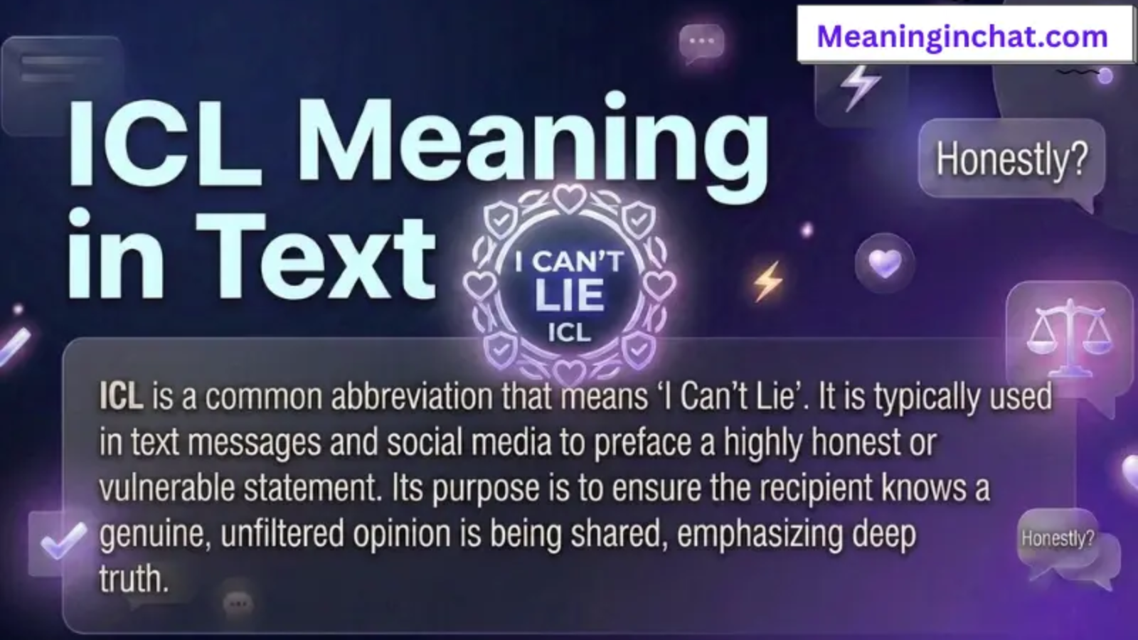 ICL Meaning in Text