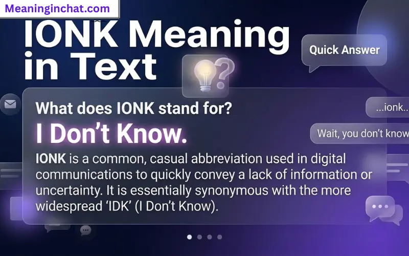 IONK Meaning in Text
