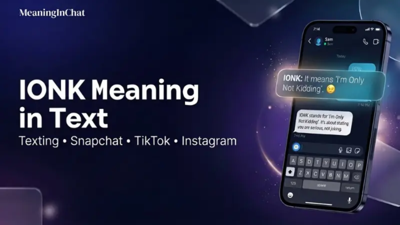 IONK Meaning in Text