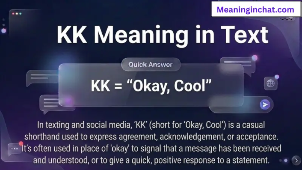 KK Meaning in Text