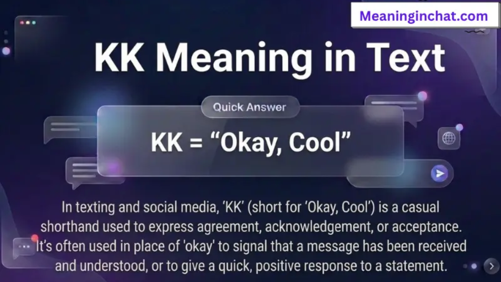 KK Meaning in Text