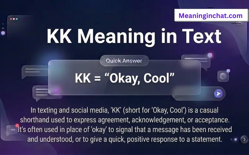 KK Meaning in Text