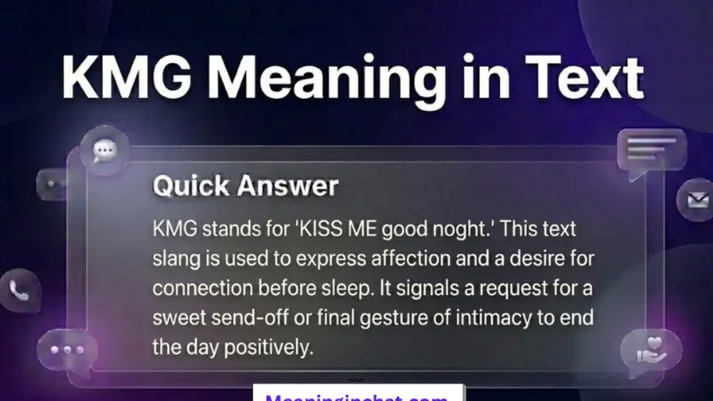 KMG Meaning in text