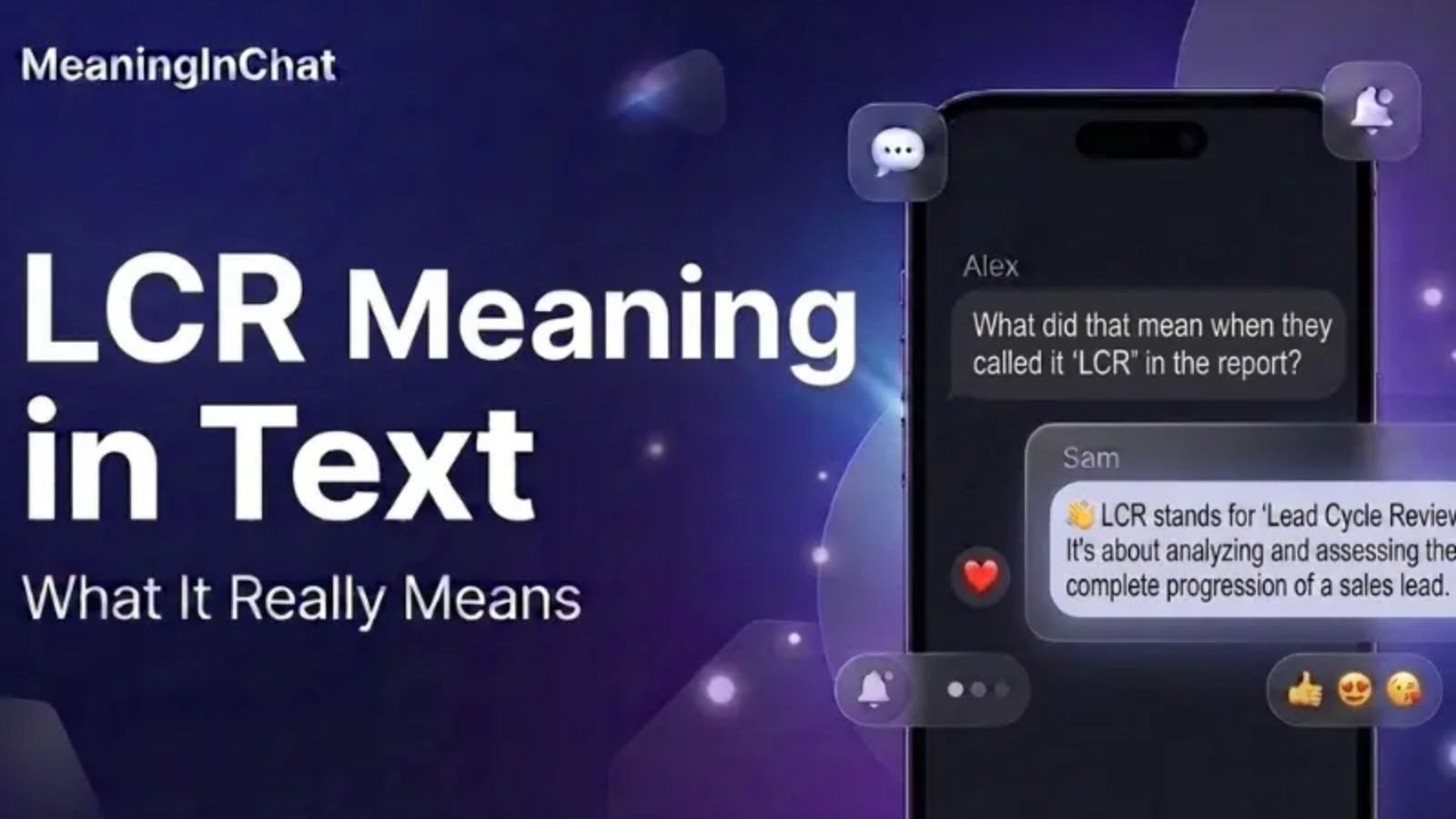 LCR Meaning in Text