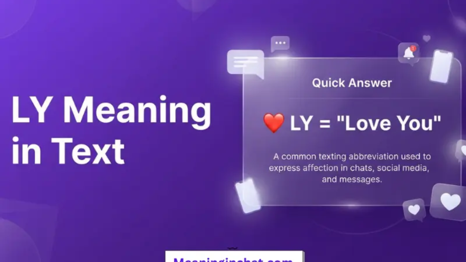 LY Meaning in Text