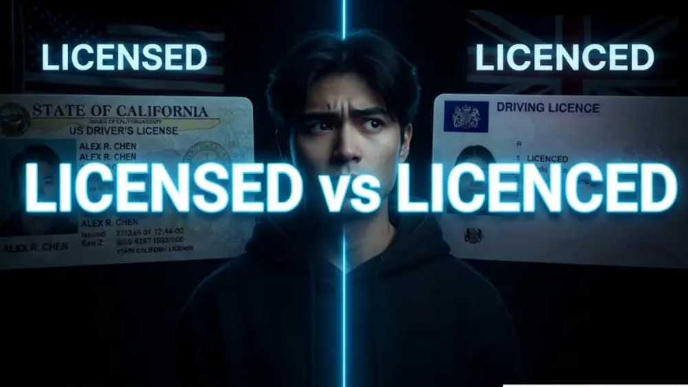 Licensed vs Licenced