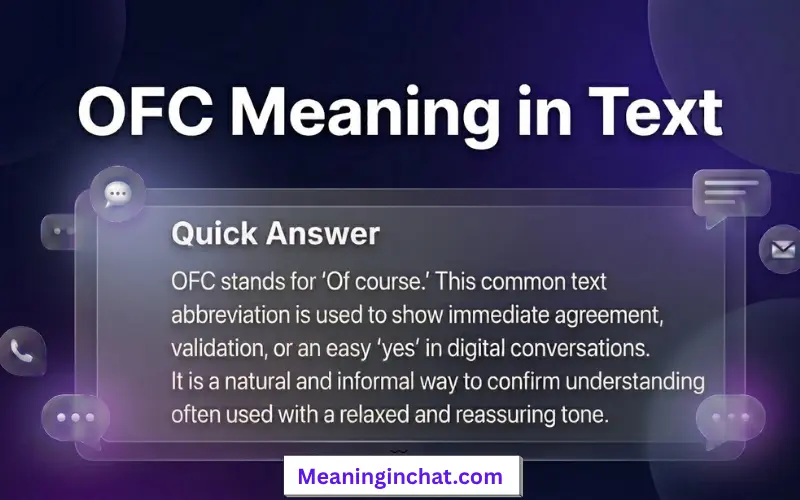 OFC Meaning in text