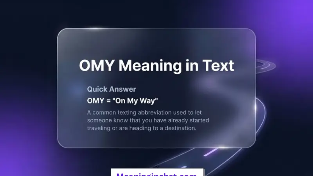 OMY Meaning in Text