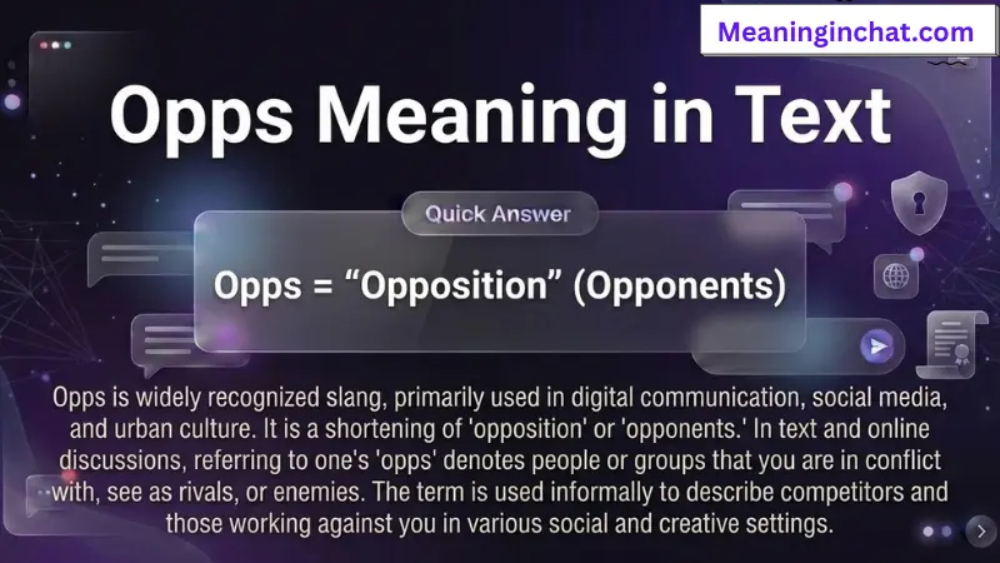 Opps Meaning in Text