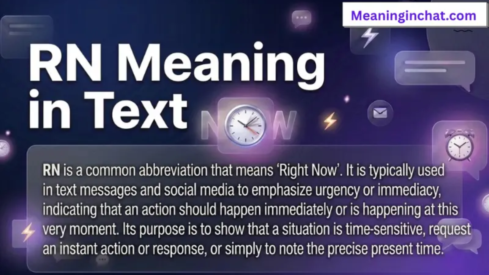 RN Meaning in Text