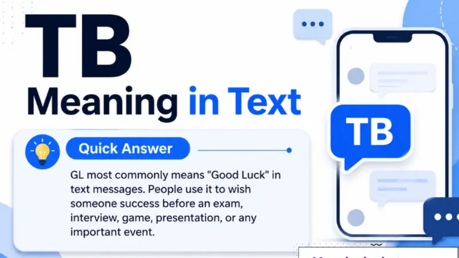 TB Meaning in Text