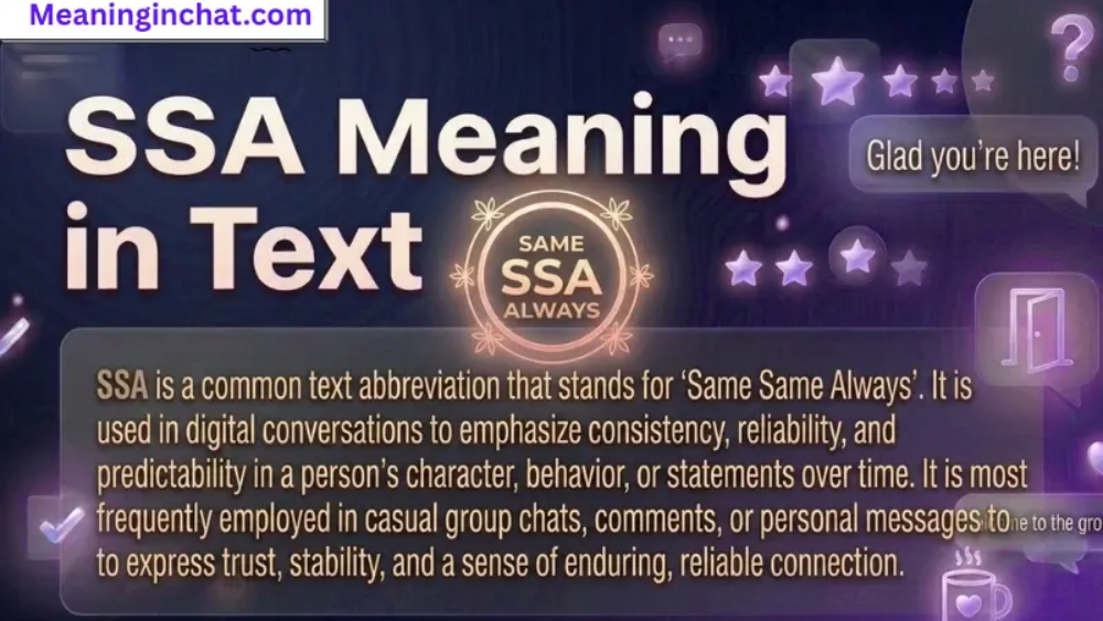 SSA Meaning in Text