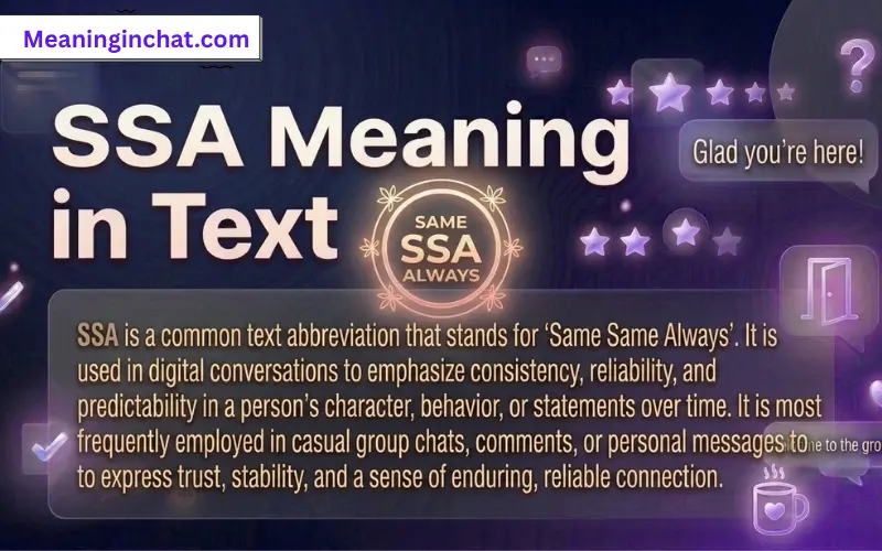 SSA Meaning in Text