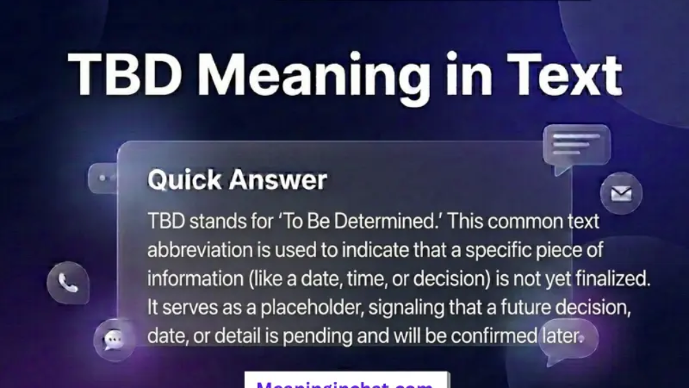 TBD Meaning in Text